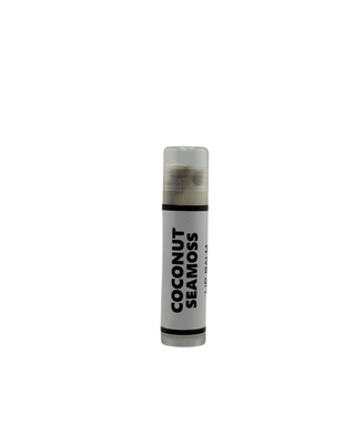 Image of Alkaline Vegan Coconut Seamoss Lip Balm by Sebi's Daughters and Kellie Bowman the Daughter of Doctor (Dr) Sebi.  Protect lips all summer long with this hydrating and moisturizing Lip Balm that's alkaline lifestyle friendly.