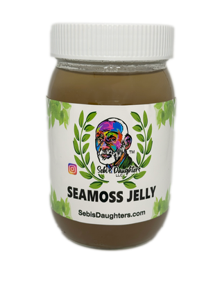 Image of Sebi's Daughters Original Seamoss With Bladderwrack Jelly containing 92 essential minerals the body needs crafted by Kellie Bowman, Dr Sebi's biological daughter that is a Nurse, and Herbalist.