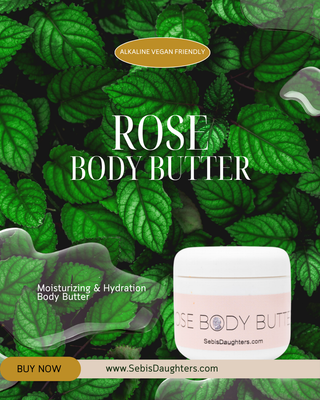Alkaline Vegan Rose Body Butter From Sebi's Daughters.