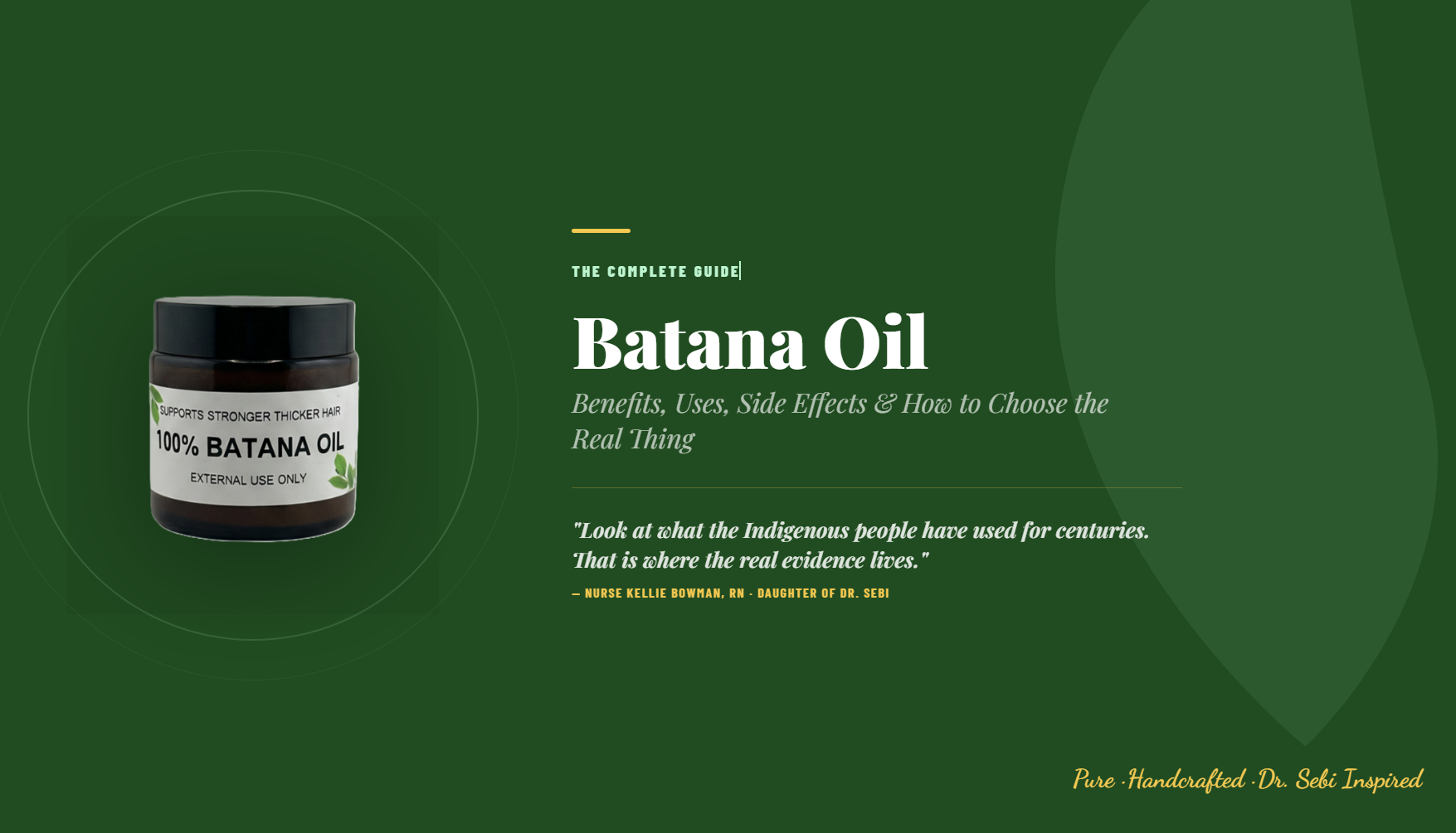 Batana Oil - How to Choose the Real Thing