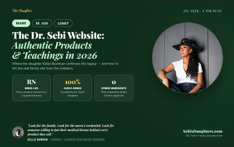 The Dr. Sebi Website: Where to Find Authentic Products &amp; Teachings in 2026