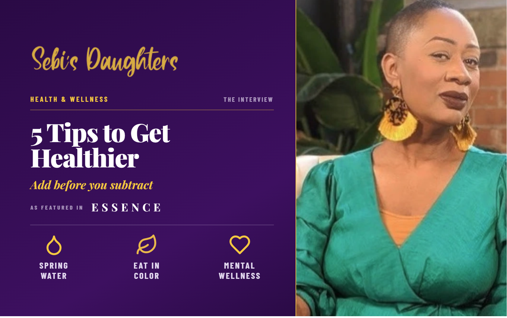 Kellie Bowman Sits Down with ESSENCE — 5 Tips to Get Healthier, Starting Today