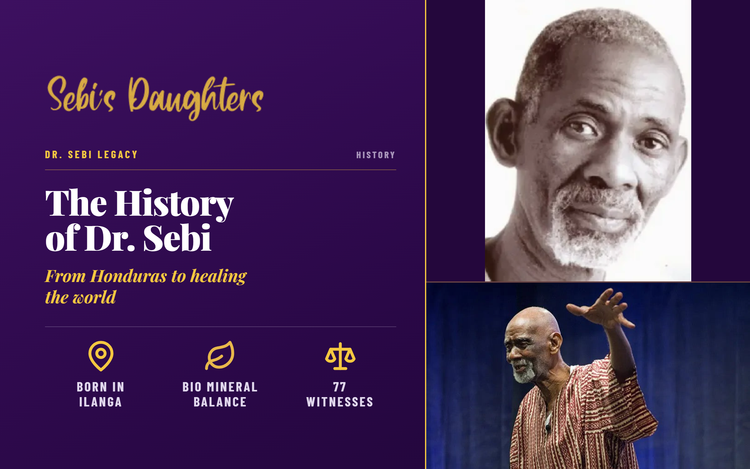 The History of Dr. Sebi: From Honduras to Healing the World