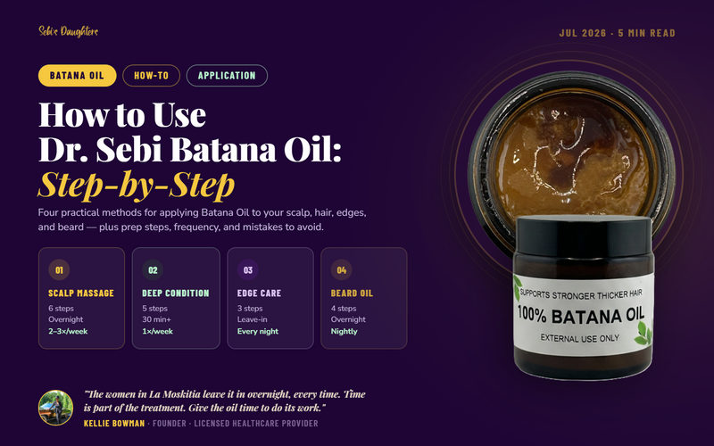 How to UseHow to Use Dr. Sebi Batana Oil: Step-by-Step Dr. Sebi Batana Oil: Step-by-Step