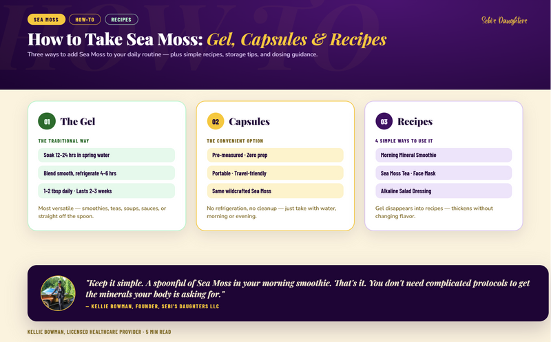 How to Take Dr. Sebi Sea Moss