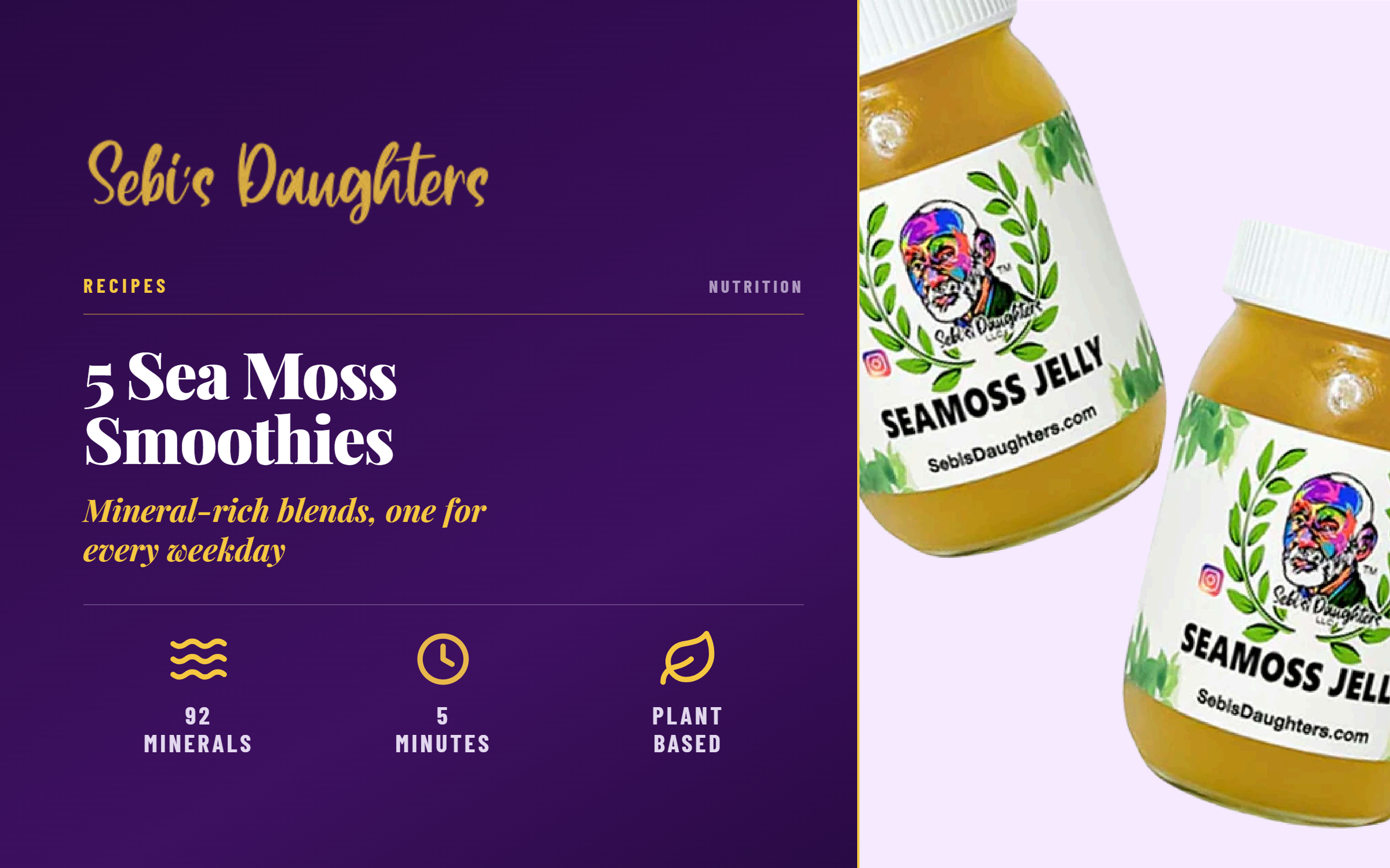 Sea Moss Smoothie Recipes: 5 Daily Blends for Mineral-Rich Nourishment