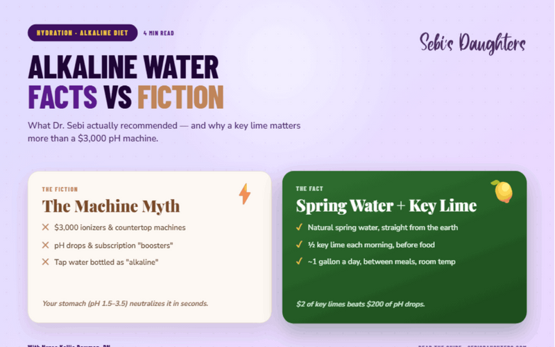 Alkaline Water Facts vs Fiction - What did Dr. Sebi actually Recommend!