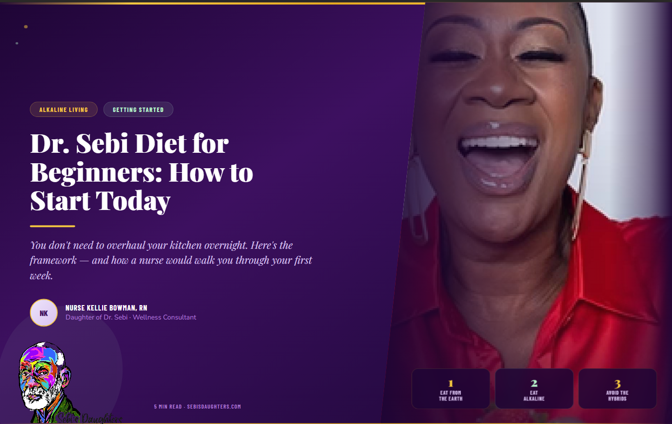 Dr. Sebi Diet for Beginners: How to Start Today