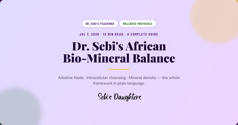 African Bio-Mineral Balance: Complete Guide