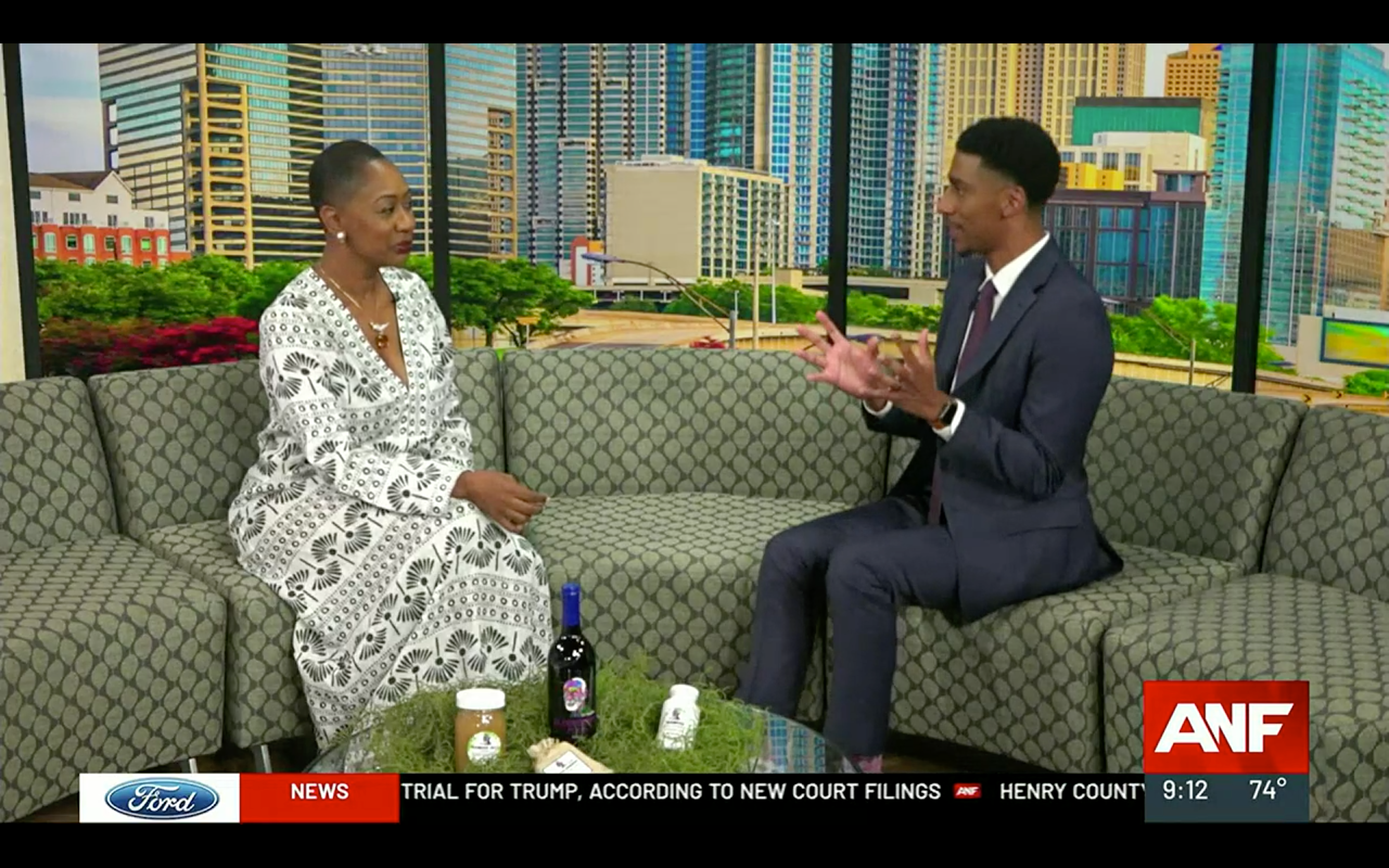 Kellie Bowman Live on Atlanta News First - Seamoss and Elderberry for Covid-19