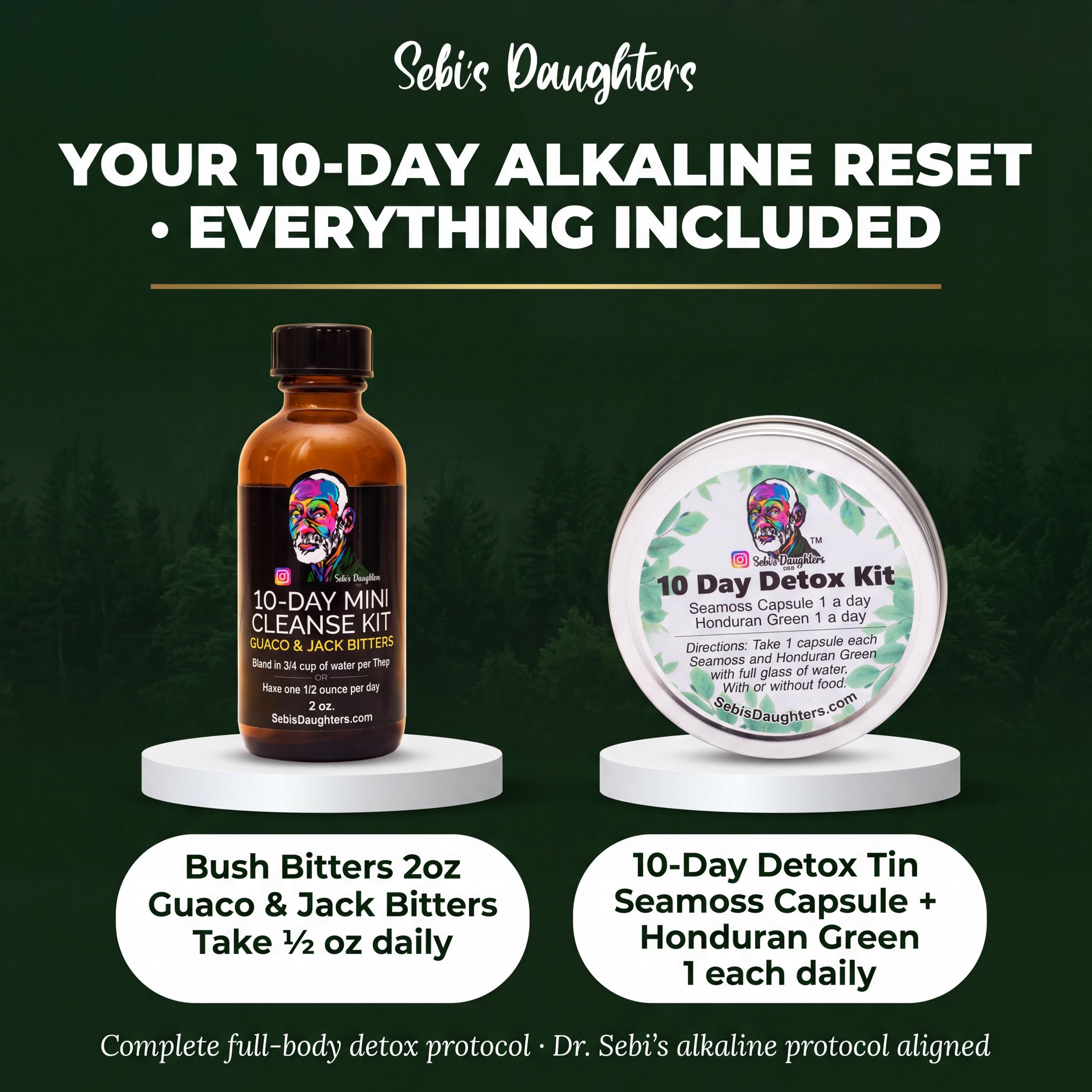 10-Day Mini Cleanse Kit – Organic Detox & Reset | Your First Step Into Dr. Sebi's Alkaline Protocol