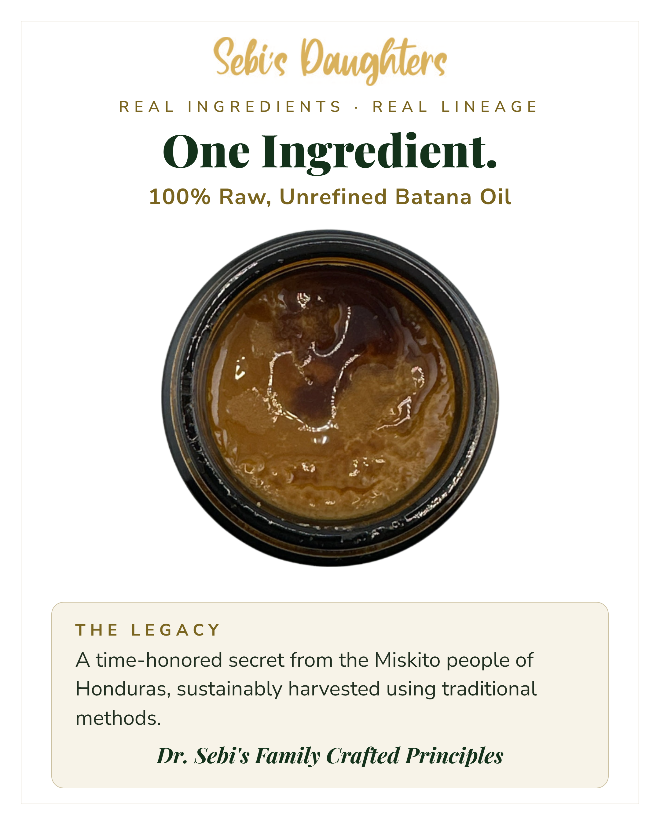 Authentic Batana Hair Oil for Growth | 100% Pure & Raw - 4 oz.