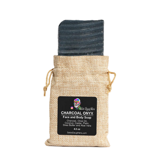Organic Charcoal + Onyx Facial Soap Bar for Clear, Balanced Skin