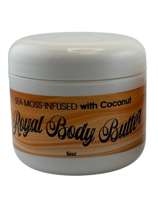 Image of Sebi's Daughters 6oz Coconut Seamoss Body Butter made by Kellie Bowman for daily summer hydration and moisturization.