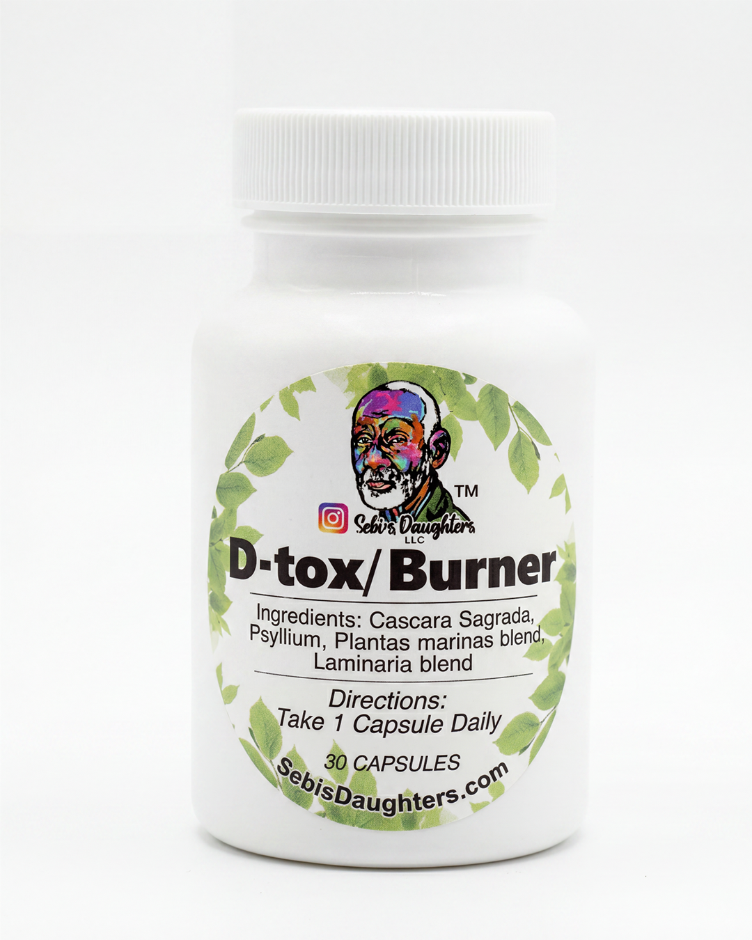 DTOX Burner Supplement – Natural Digestive Cleanse Capsules | Herbal Detox Aligned with Dr. Sebi's Protocol