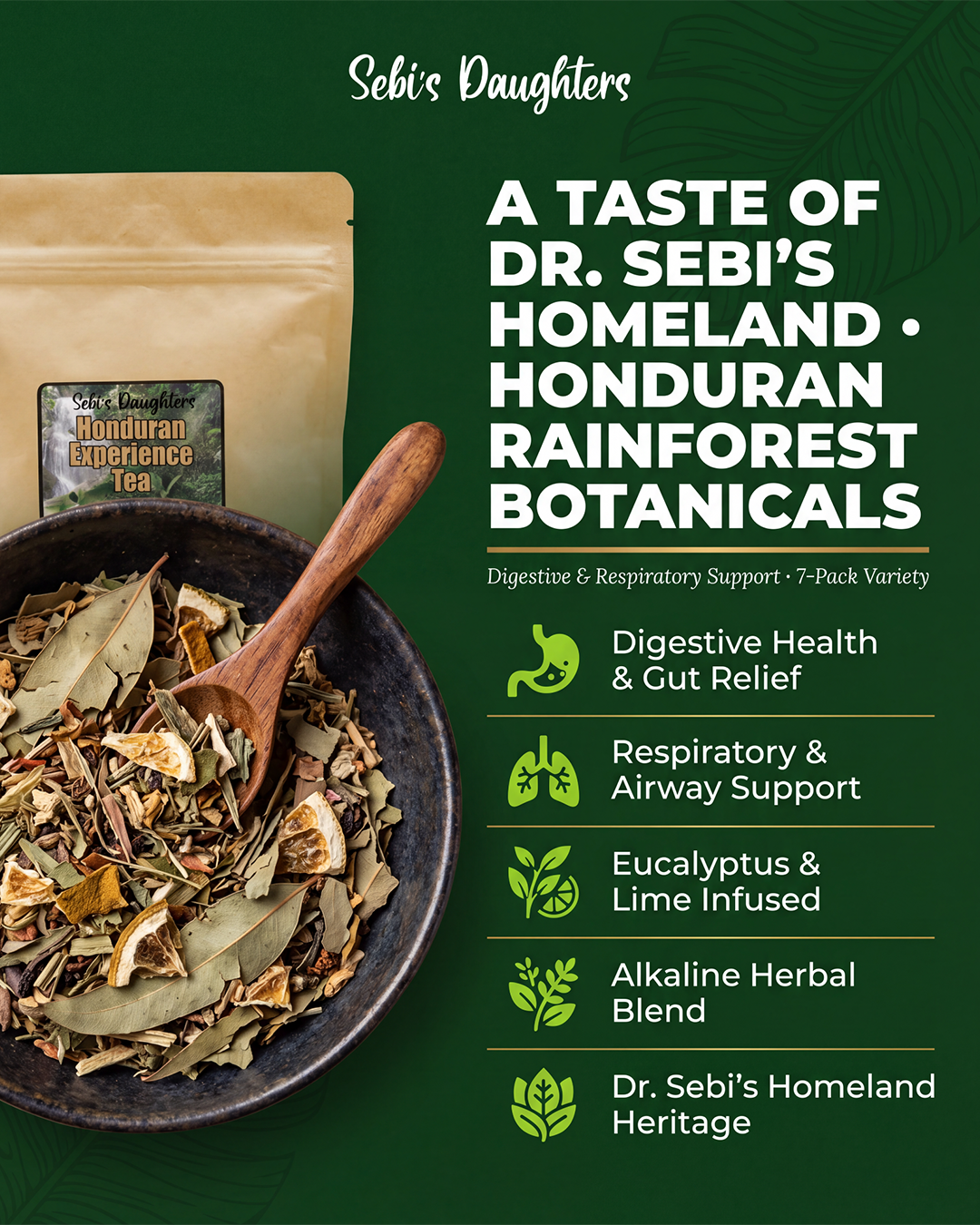 Honduran Experience Tea - Digestive & Respiratory Support | 7-Pack