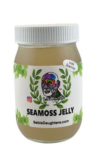 organic seamoss jelly with soursop