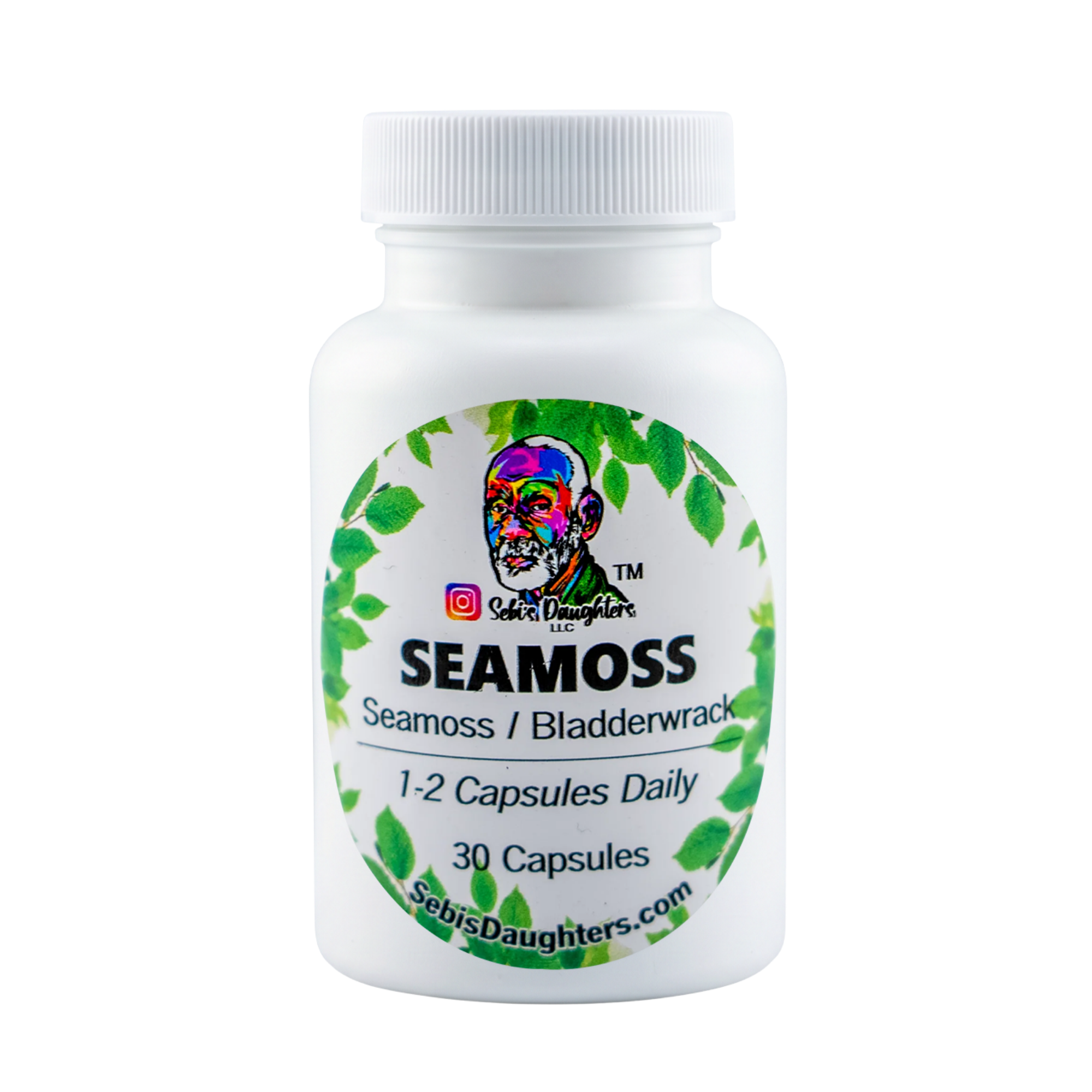 Organic Seamoss & Bladderwrack Capsules – Wildcrafted, Mineral-Rich Daily Wellness Support