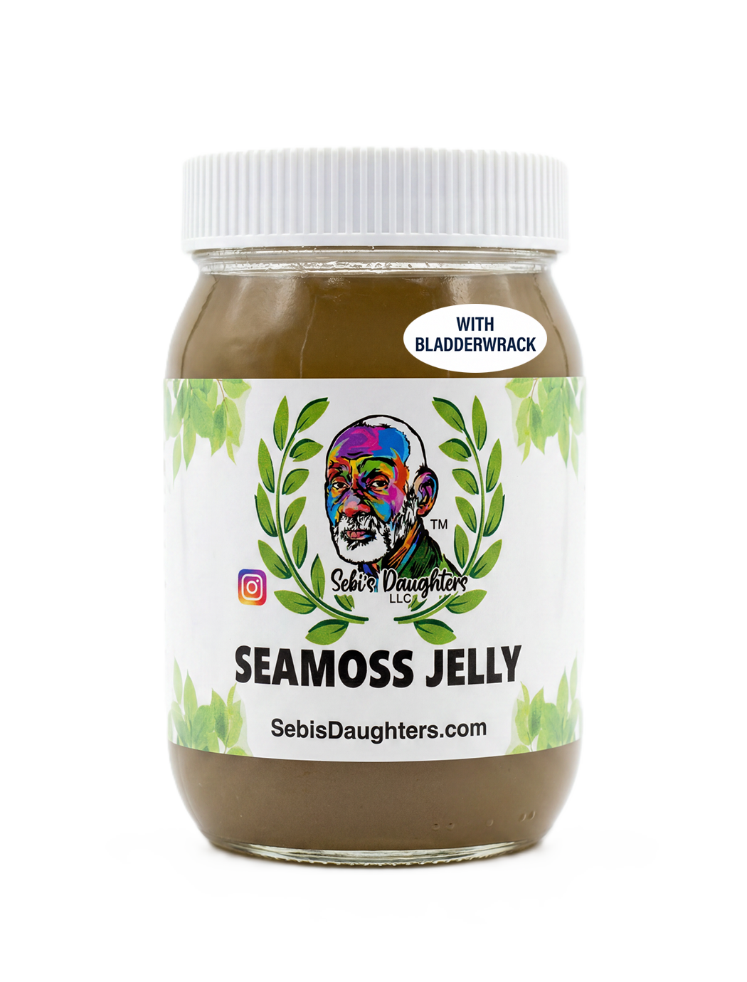 Organic Seamoss with Bladderwrack Jelly – 16oz | 92 Minerals for Thyroid, Gut & Total Cellular Wellness