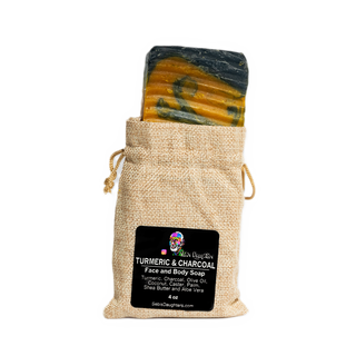 Organic Turmeric + Charcoal Bar Soap for Glowing Skin